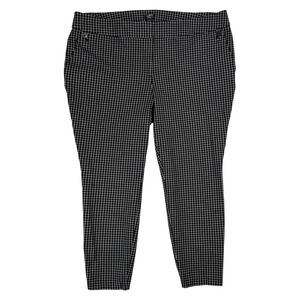 Ann‎ Taylor LOFT Plus Marisa Pants Size 20 Plaid Check Cropped Stretch Office